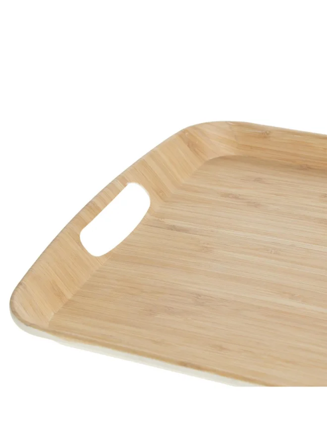 Five Simply Smart Rectangular Bamboo Fiber Serving Tray Beige 38 x 26 cm 151270