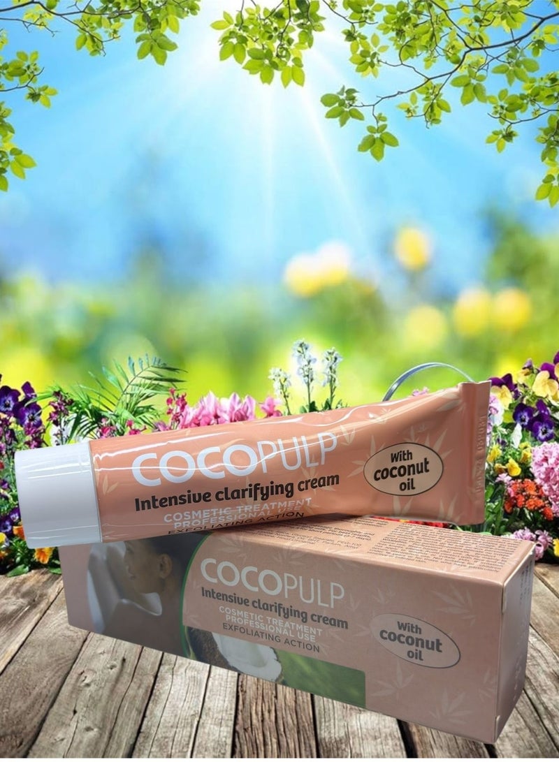 COCOPULP Coco Pulp Intensive Clarifying Cream with Coconut Oil – Hydrating & Brightening Moisturiser 50ml - Image 1
