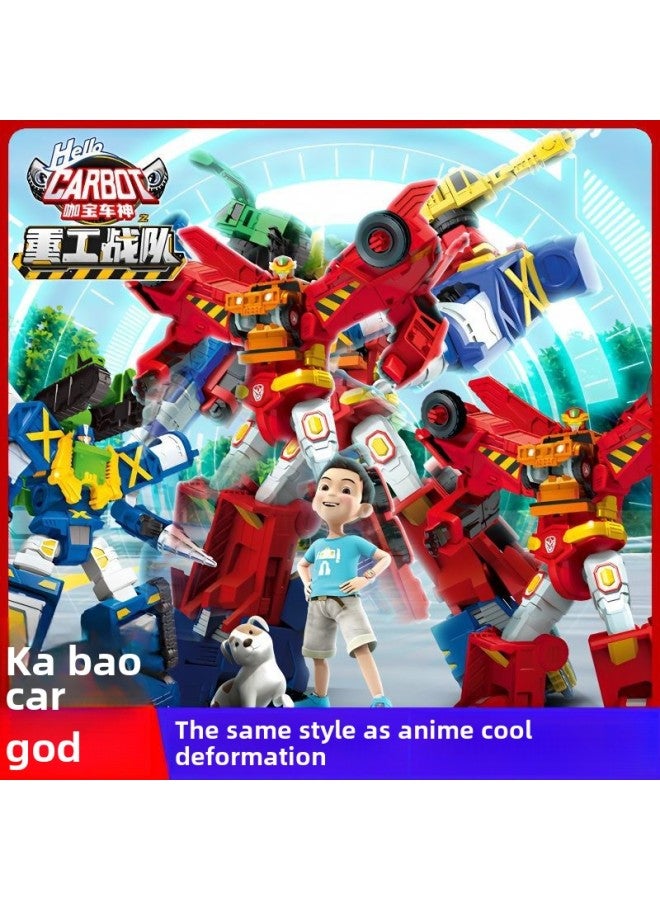 Genuine Kabao Car God Transforming Robot King Kong Reloading Rescue Special Police Creates Giant Fit Children's Toy-Color:Speed Knight  - Image 2