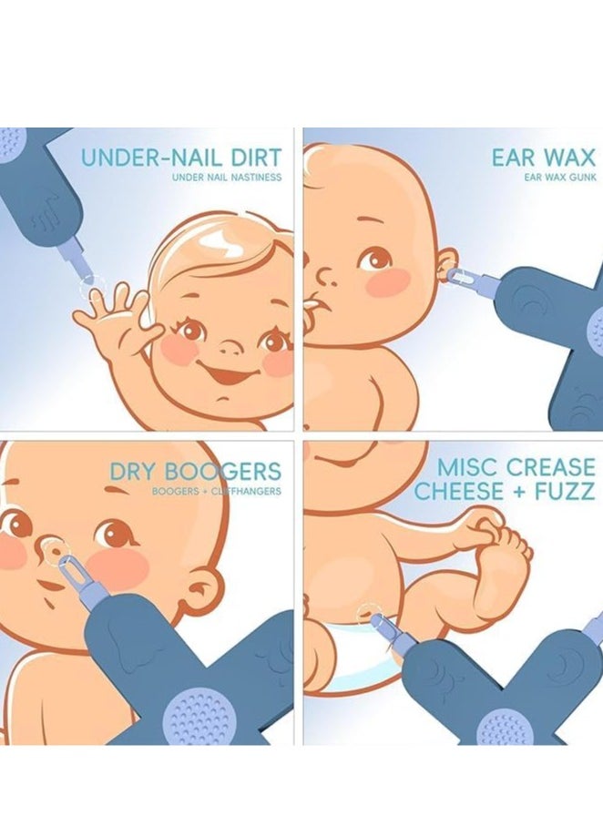 Bukela 4-in-1 Baby Care Tool, 4-in-1 Nose and Ear Cleaner, Nose, Nail, Nose and Ear Gadget, Safe Ear Wax Removal Tool for babies  - Image 5