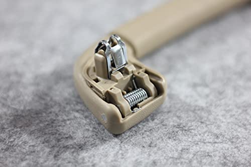 Krobelus Auto Roof Pull Handle Grab Rail Grey with Hook for Toyota Camry (XV40) 2007-2011 Avalon 05-12 OEM:74610-30240 (Front L=R Handrail Without Hook(Beige) 1Pcs) - Image 3