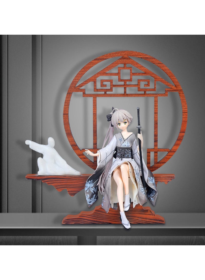 Red Wooden Frame Kasugano Sora Qiong Animation Peripheral Figures 