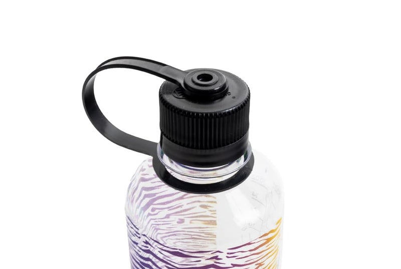 Nalgene Sustain Tritan BPA-Free Water Bottle Made with Material Derived from 50% Plastic Waste  16 OZ  Narrow Mouth  Rainbow Zebra - Image 3