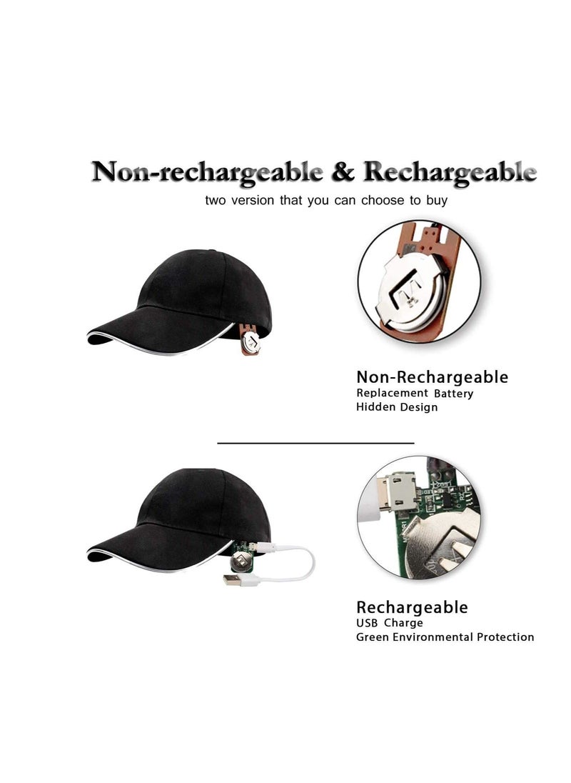 SYOSI - LED hat luminous baseball cap flashing party hat festival club stage hip hop performance accessories - Image 1