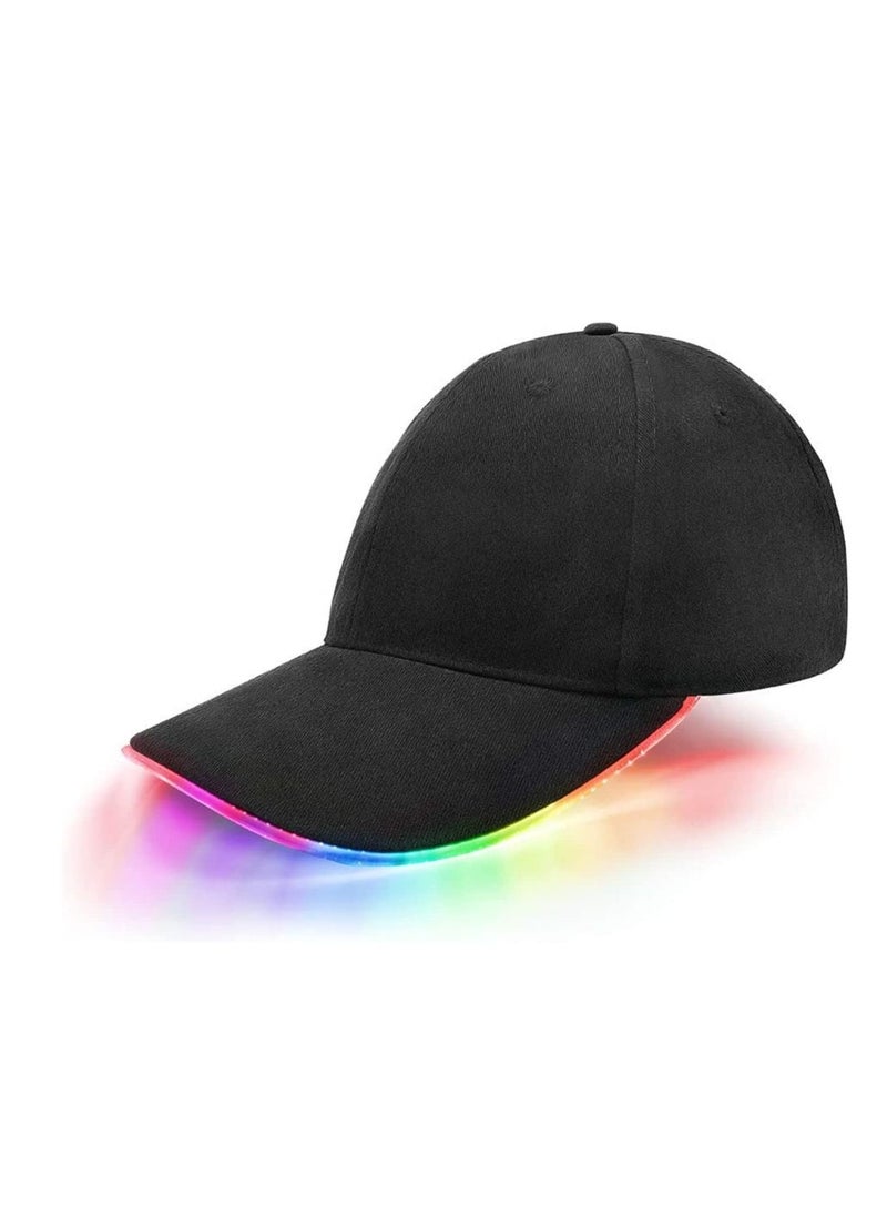 SYOSI - LED hat luminous baseball cap flashing party hat festival club stage hip hop performance accessories - Image 1
