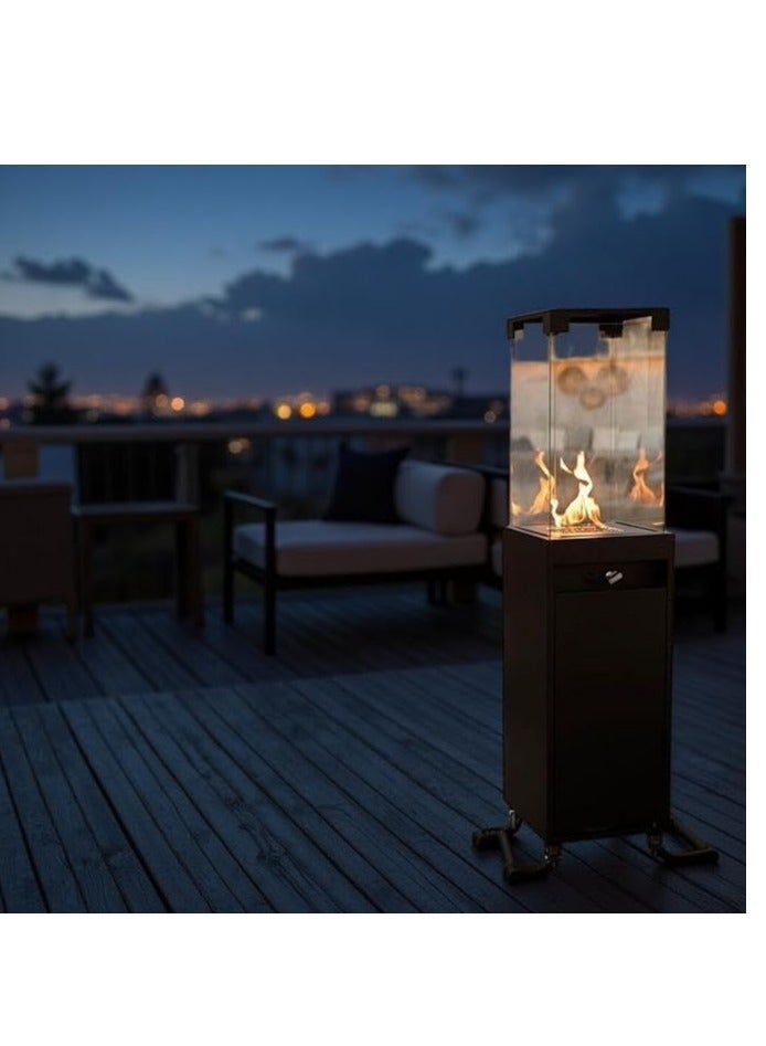 Outdoor Patio Gas Heater – Portable Propane Fireplace with Wheels | Garden & Terrace Heater | Ideal for Homes, Restaurants & Hotels - Image 2