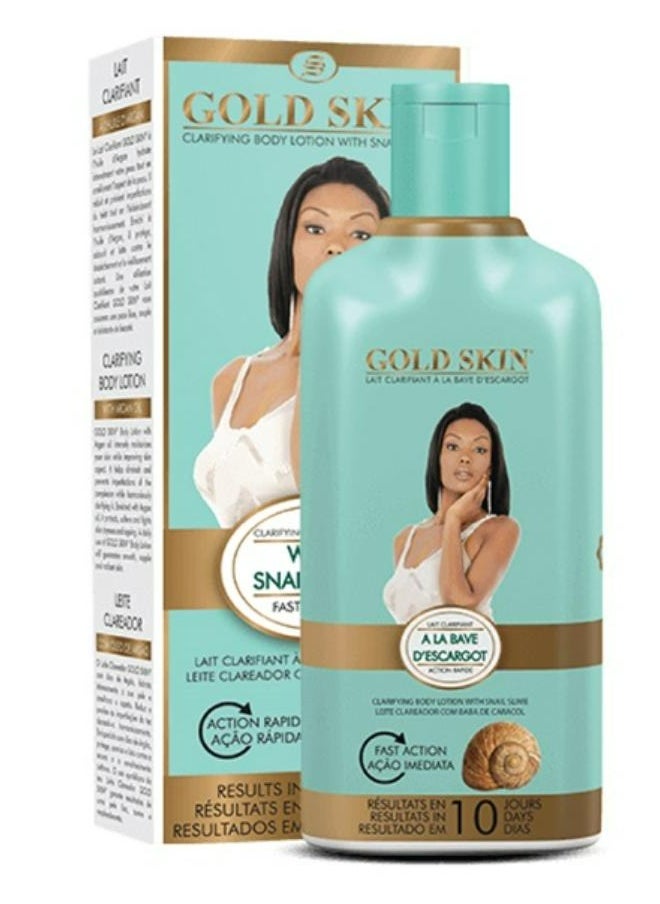gold skin - Clarifying Body Lotion With Snail Slime 250 ML - Image 1