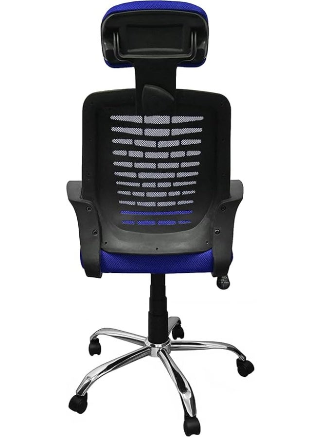 Ergonomic High-Back Office Chair with Adjustable Headrest and Lumbar Support - Image 3