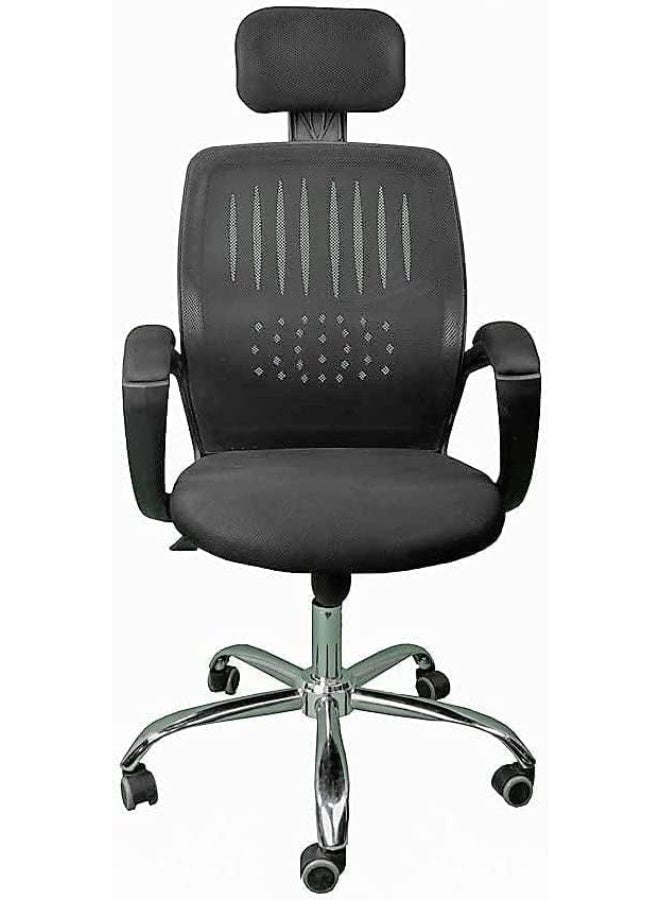 Ergonomic High-Back Office Chair with Adjustable Headrest and Lumbar Support - Image 2