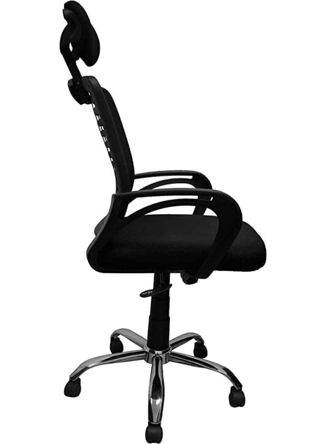 Ergonomic High-Back Office Chair with Adjustable Headrest and Lumbar Support - Image 3