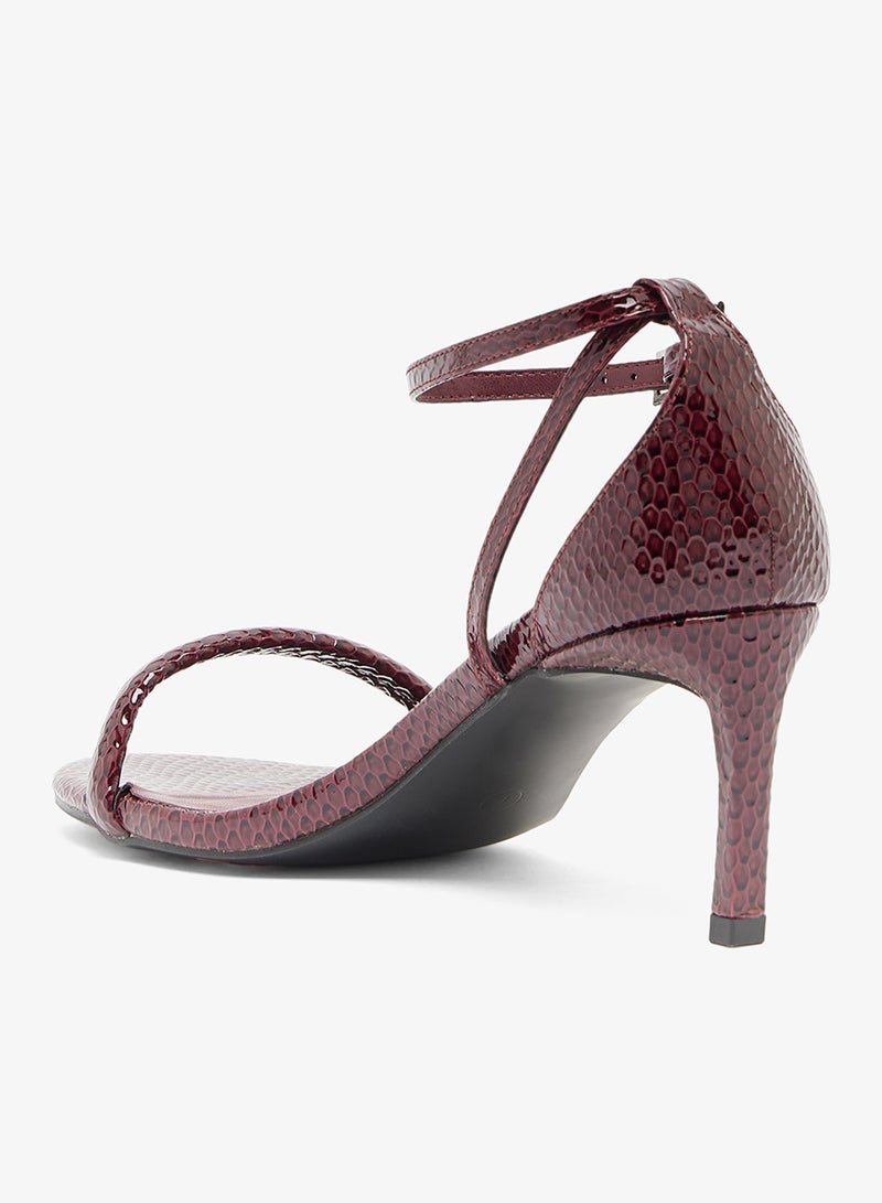 GLAMOROUS Casual Ankle Strap Heeled Sandals - Image 3