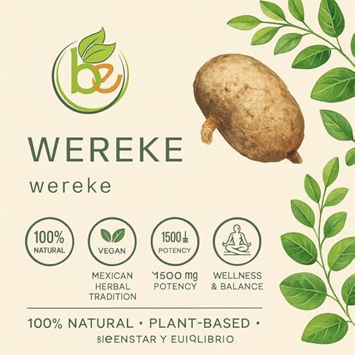 B-Experts Wereke (Wereque Root) – 90 Vegan Capsules, 1500 mg per Serving – 100% Natural Herbal Supplement – Premium Quality, Non-GMO, Plant-Based – by Bexpertsusa - Image 5
