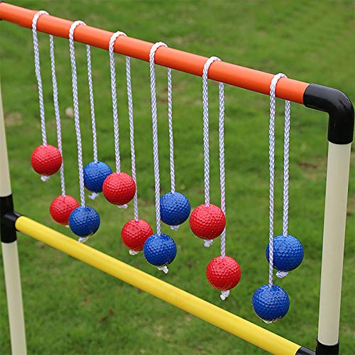Cedilis 12 Pair Ladder Balls Replacement for Toss Match Golf Game Set Ladder Ball Bolas, Made from Real Golf Ball (6 Red + 6 Blue) - Image 5