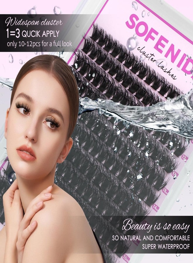 مجموعة رموش سوفينيدا العنقودية 100D رموش عنقودية سميكة 10-18 مم رموش عنقودية كثيفة وصلات رموش عنقودية منحنية على شكل حرف D رموش عنقودية ثلاثية الأبعاد خفيفة مجموعة وصلات رموش يمكنك تركيبها بنفسك (مجموعة سميكة 100D-10-18 مم) - Image 4