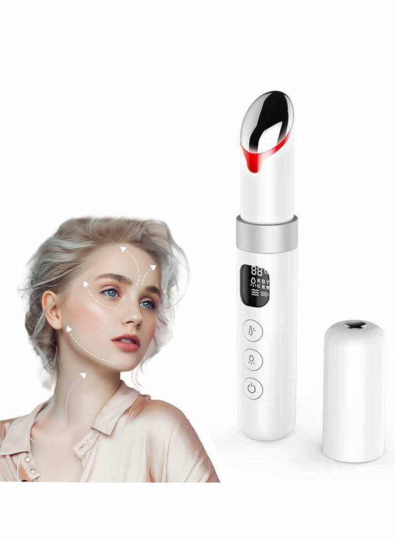 NIBEMINENT EMS Eye Massager RF Radio Frequency Facial Device Lifting Firming Skin Care Tool for Eyes Neck Wrinkles with LCD Display(38-45°C) - Image 1
