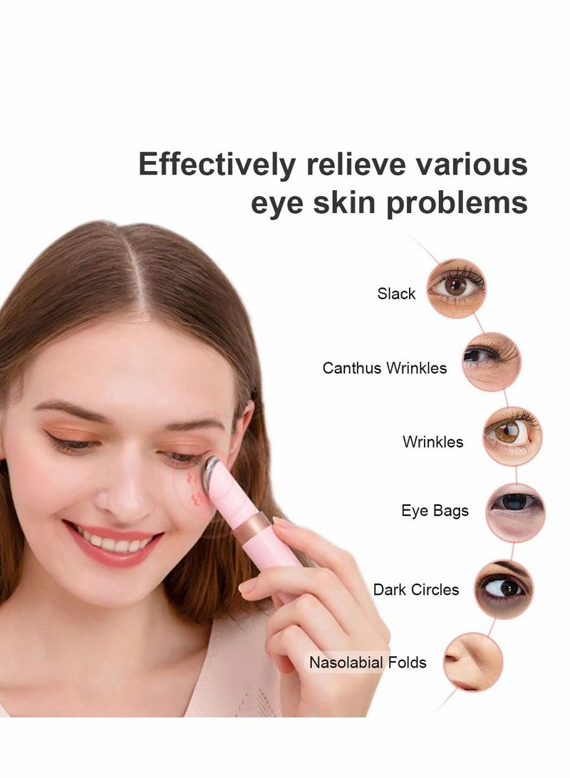 NIBEMINENT EMS Eye Massager RF Radio Frequency Facial Device Lifting Firming Skin Care Tool for Eyes Neck Wrinkles with LCD Display(38-45°C) - Image 2