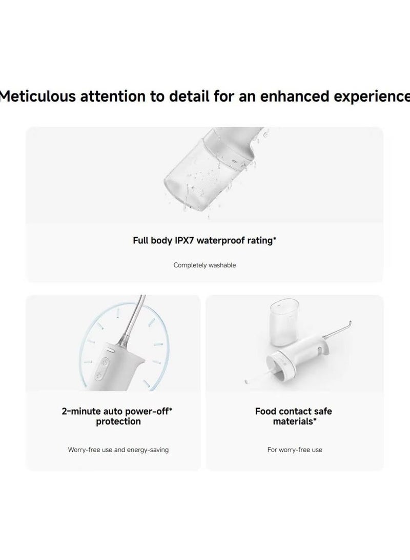 XIAOMI ORAL IRRIGATOR Water Flosser 2 - Deep Cleaning 3 Cleaning Modes Ideal for teeth 90-day Battery Life - Image 4