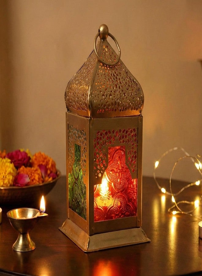 ESPLANADE 6" Moroccan Lantern Hanging Lamp Tealight Candle Holder - Image 1