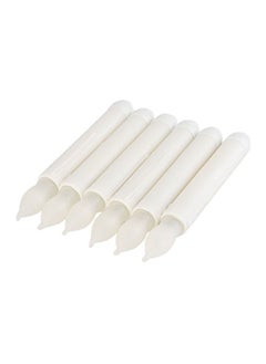 NIBEMINENT 12-Piece Battery Operated Flameless Candle Set White 