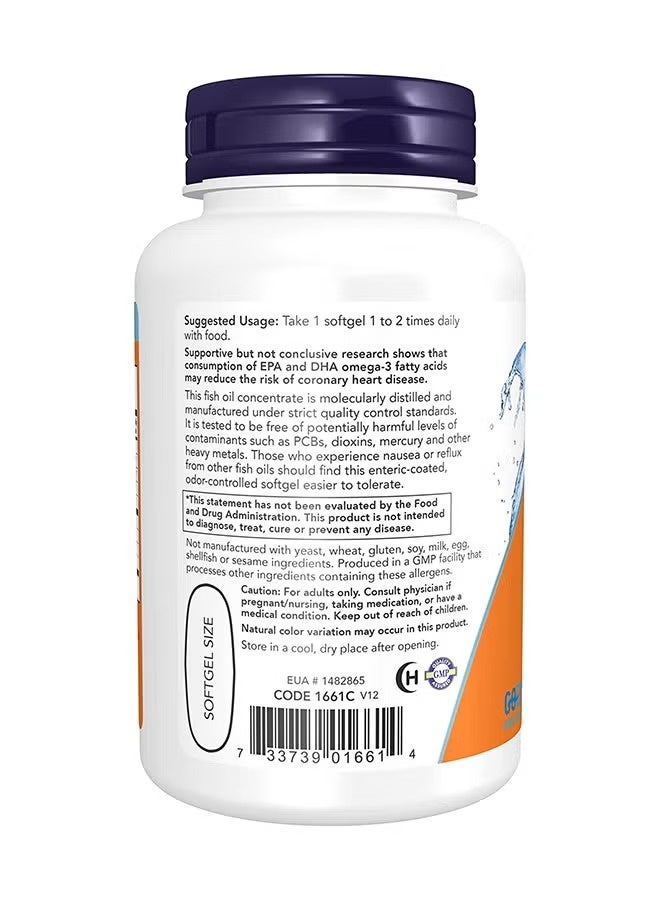 now Ultra Omega-3, 500 Epa/250 Dha, 90 Softgels - Image 4