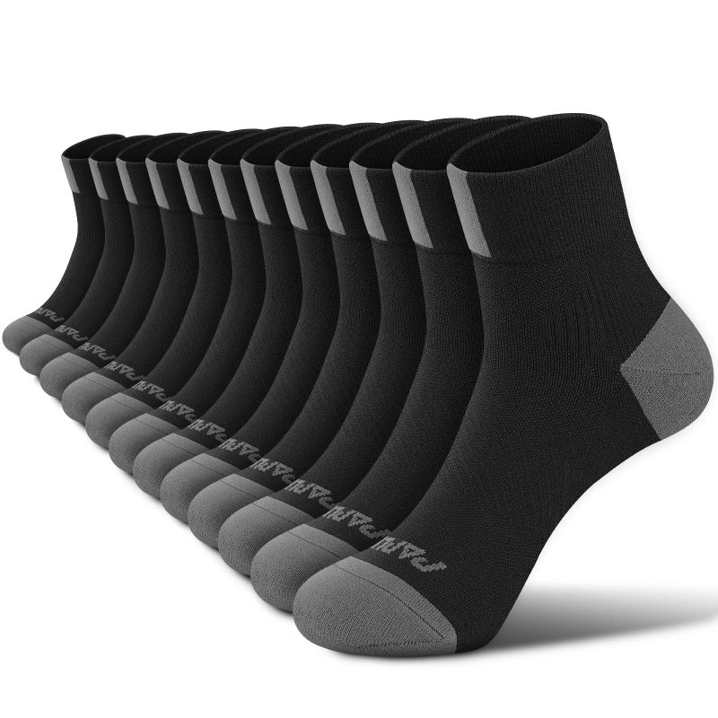 PAPLUS Ankle Compression Socks for Women 6 Pairs, Running Athletic Socks with Arch Supportï¼ŒPlantar Fasciitis Socks - Image 1