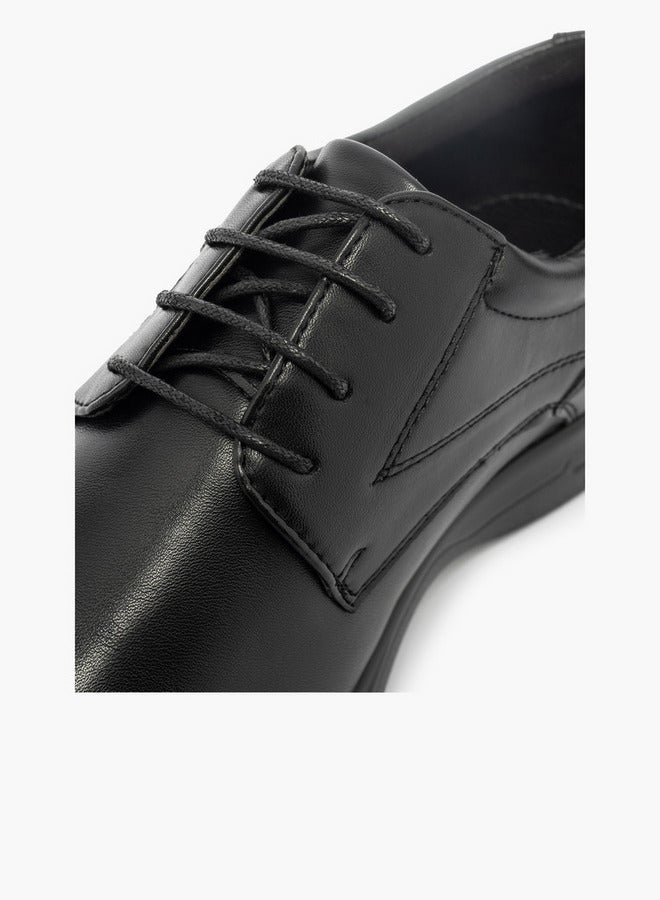 LBL by Shoexpress Solid Lace-Up Derby Shoes - Image 3