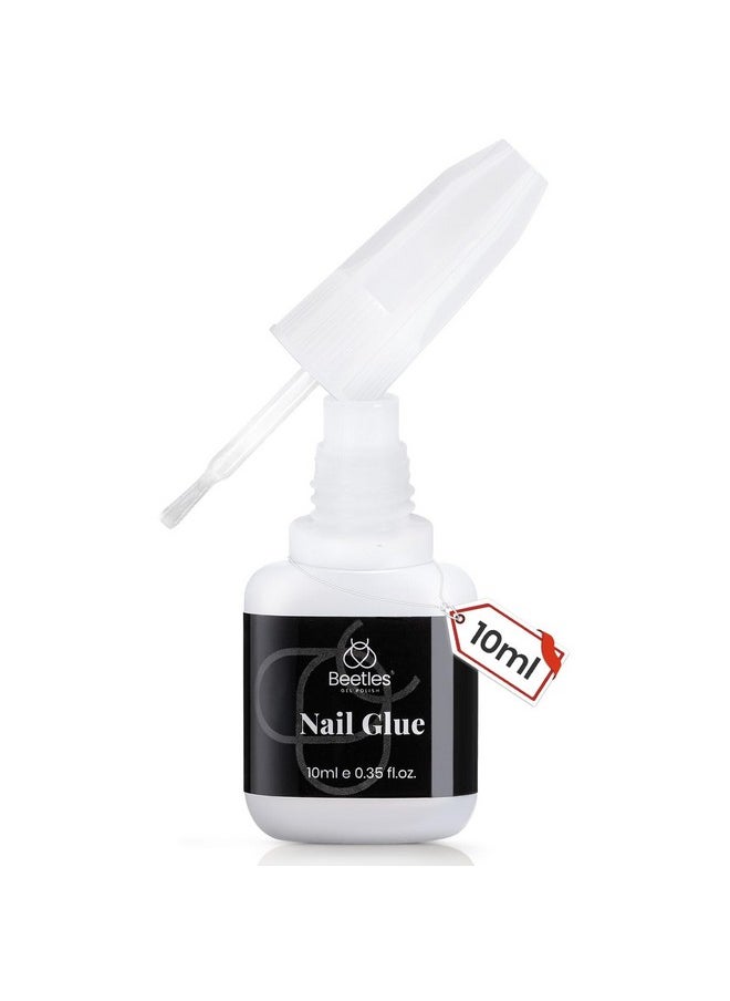 beetles Gel Polish - Beetles Nail Glue No Uv Light Needed Nail Bond Brush in Nail Glue for Press On Nails Fake Nails Super Strong Nail Glue for Nail Tips Long Lasting Acrylic Nails Gel Glue Valentines Gift for Women 10ML - Image 1