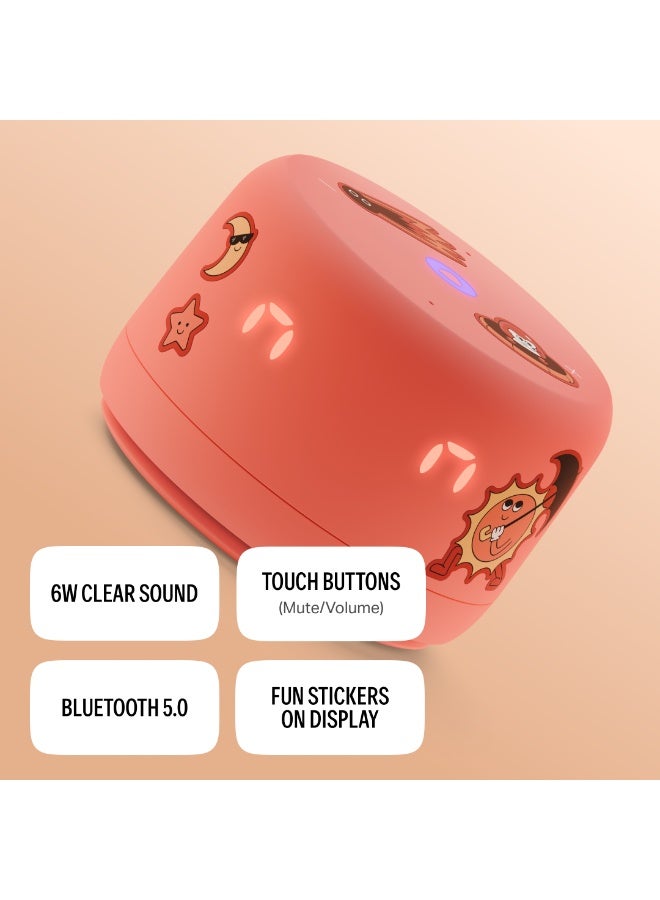 Yasmina Yango Yasmina Lite Smart Speaker + 12months Subscription Include, Touch Controls, Stories, Quran Recitation & Screen-free Content, Khaleeji Arabic & English Orange - Image 2
