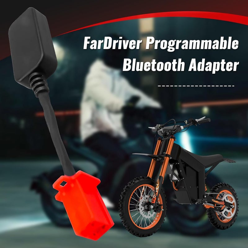 أداة توصيل/محول بلوتوث للدراجات الكهربائية، متوافقة مع وحدة برمجة جهاز التحكم Fardriver، وقابلة للاستخدام مع أجهزة الكمبيوتر والأجهزة اللوحية وشبكات الإنترنت. - Image 2