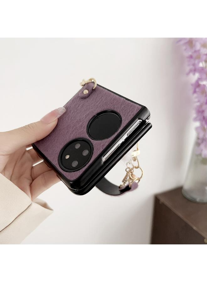 جرين تايجر جراب لهاتف Huawei P50 Pocket Plush بتغطية كاملة مع حزام - Image 3