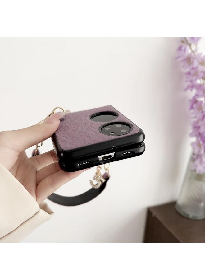 جرين تايجر جراب لهاتف Huawei P50 Pocket Plush بتغطية كاملة مع حزام - Image 4