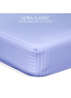 Hotel Linen Klub Hotel Linen Klub Down Alternative Comforter  Set -Ultra Soft Brushed Stripe Microfiber Fabric, 200GSM Soft Fibersheet Filling, Size :Single 160 x 200cm , Color: Lavender  - Image 5