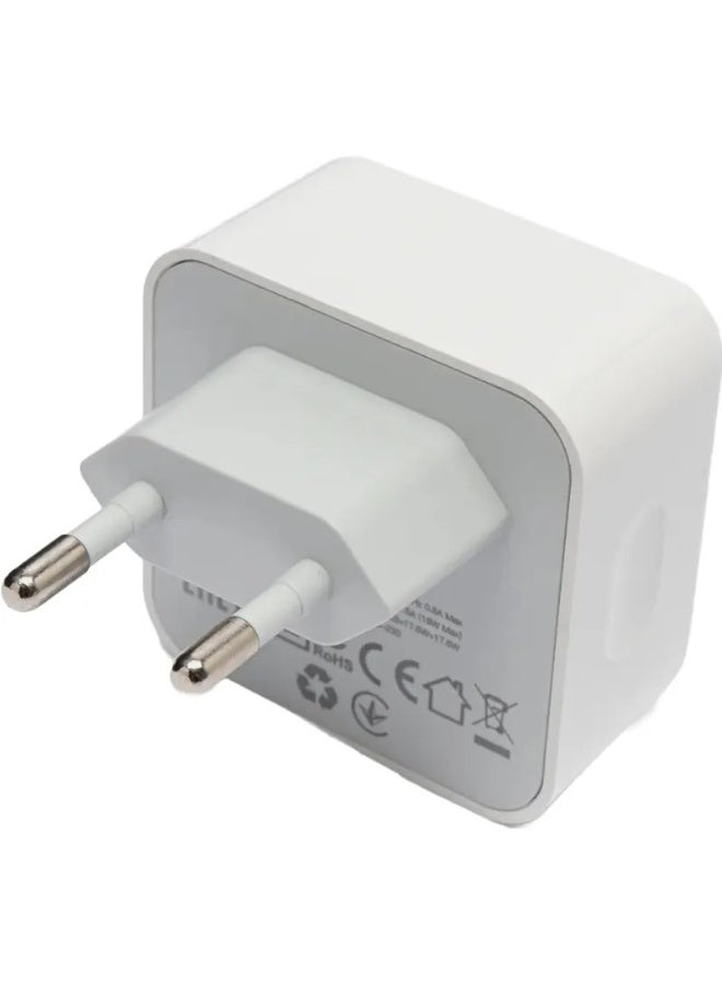 بوروفون شاحن Source BA76A ثنائي المنافذ PD35W سريع – أبيض - Image 1