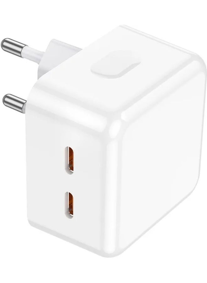 بوروفون شاحن Source BA76A ثنائي المنافذ PD35W سريع – أبيض - Image 4