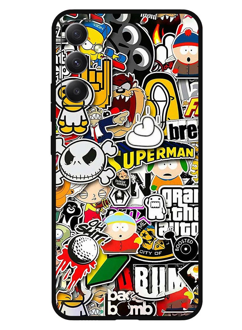 Theodor Protective Case Anti Scratch Shock Proof Bumper Cover For Samsung Galaxy M54 superhero tags - Image 1