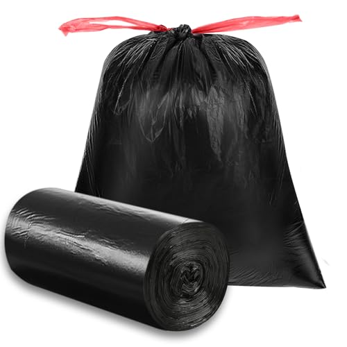 O2frepak 33 Gallon Drawstring Tall Kitchen Trash Bags,Clean Fresh Scent and Heavy Duty Garbage Bags(30 Count,80x100cm) - Image 1