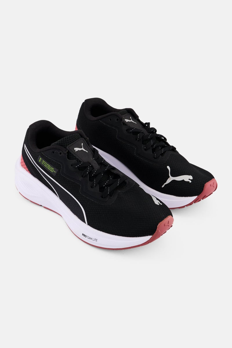 PUMA Kids Girl Aviator WTR Lace Up Running Shoes, Black - Image 1