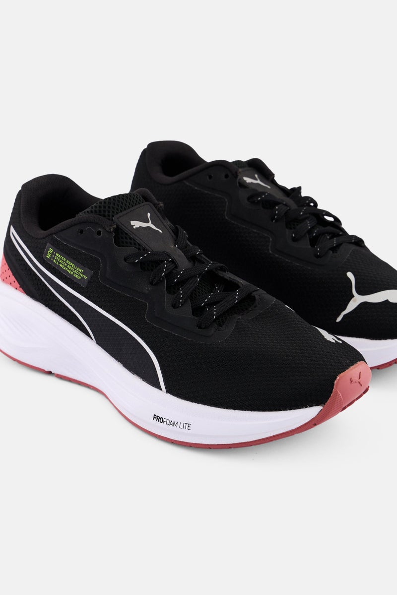 PUMA Kids Girl Aviator WTR Lace Up Running Shoes, Black - Image 3