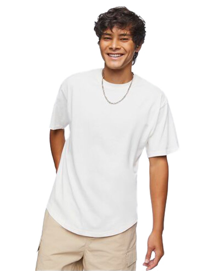 FOREVER 21 Scoop-Hem Crew Tee  - Image 1