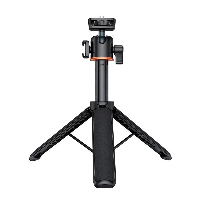 VRIG Selfie Stick Tripod: 2-in-1 Black Aluminum Alloy Extendable 20cm To 55cm 360° Rotatable Ball Head Stable Portable - Lightweight 185g 1.5kg Load Capacity Tripod For Camera For Vlogging Live Video Trave - Image 1