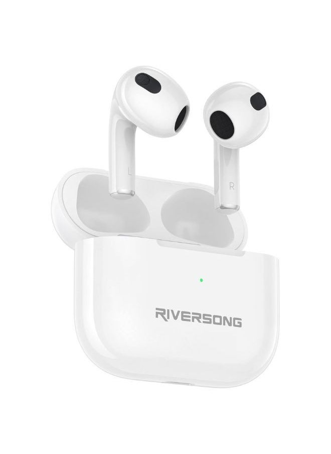 RIVERSONG Airfly L3 True Wireless Stereo Earbuds, Touch Control, Sweat Proof, White Color  - Image 2