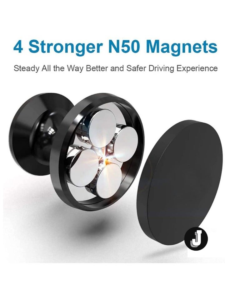 JAJEEK Magnetic Mobile Holder for Car – Rotary Suction Cup Design (Black), Secure Mount for Smartphones - Image 2