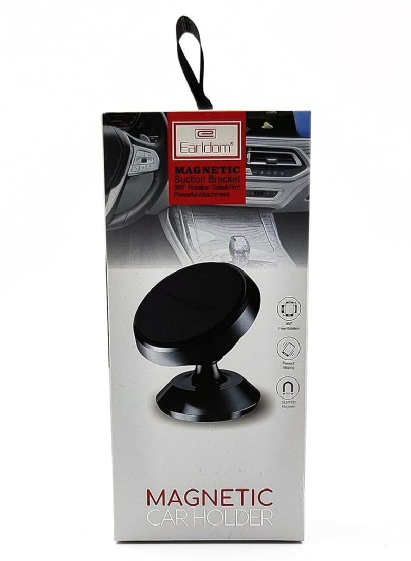 JAJEEK Magnetic Mobile Holder for Car – Rotary Suction Cup Design (Black), Secure Mount for Smartphones - Image 5