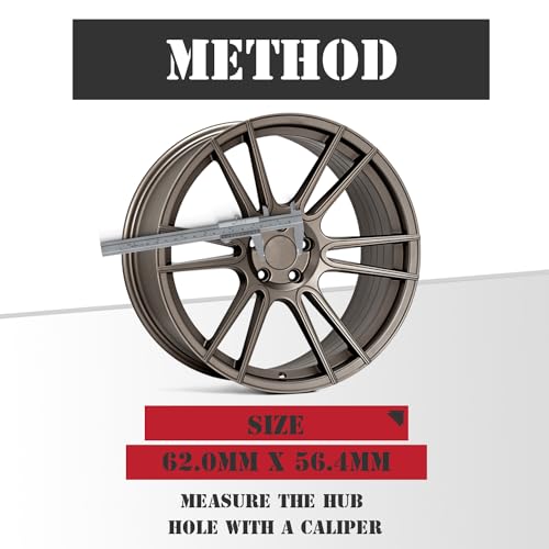 KitsPro 2.4Inch 62MM Wheel Center Caps, Pack of 4 (Silver, Outer 62MM, Inner 56MM) - Image 3