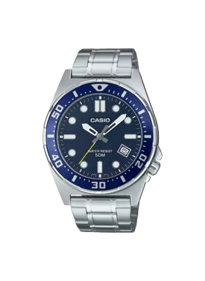 CASIO Men's Stainless Steel Analog Watch MTD-135D-2AVDF - 43.6 mm