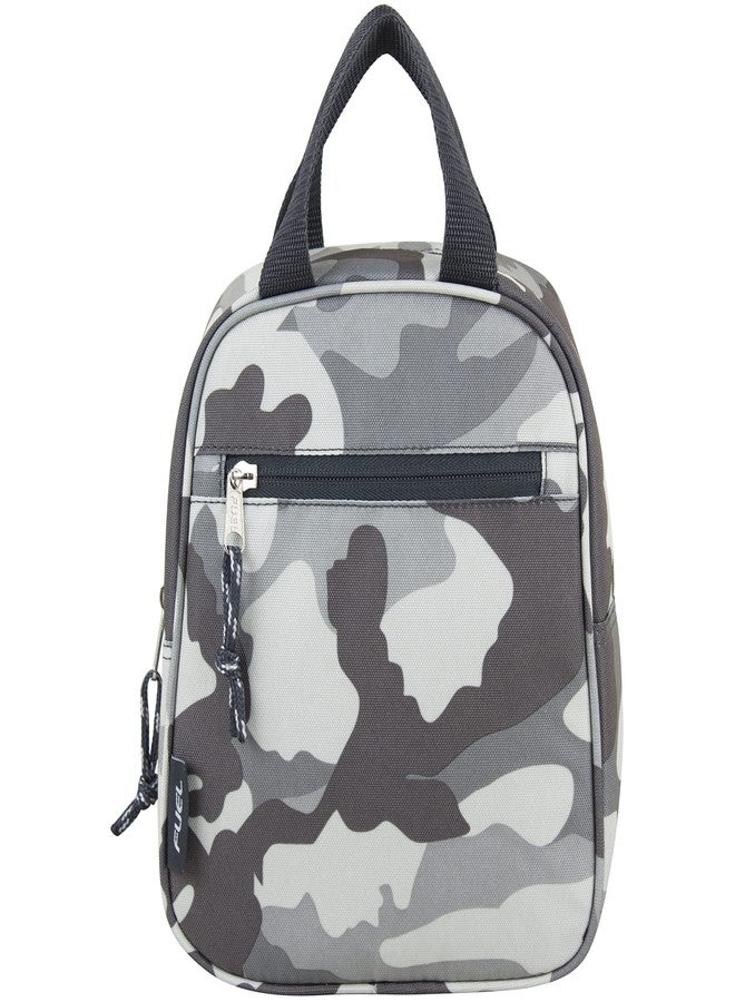 FUEL Cargo Dual Handle Travel Lunch Bag, Grey Camo - Image 2