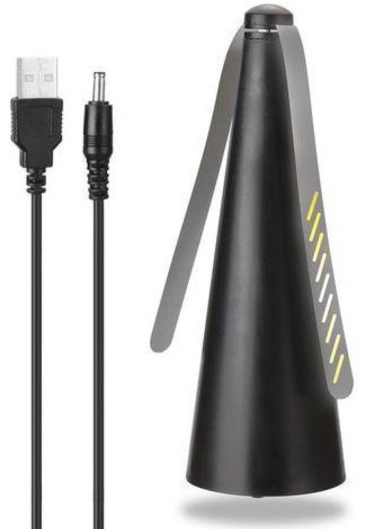 مخطوطات مروحة طارد الذباب - مراوح الطيران للطاولات، مراوح الطيران للأماكن الخارجية/الداخلية، المطاعم، تعمل بالبطارية، بدون ضوضاء، محمولة، عبوة خالية من المواد الكيميائية مكونة من قطعتين - Image 5