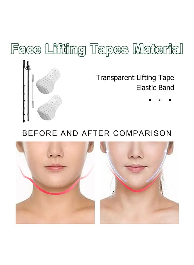West&Month Face Lifting Tapes, Waterproof High Elasticity Facelift Face Lift Tape, for Hiding Facial Wrinkles Lift Saggy Skin Hide Double Chin Ultra-thin Breathable 30 Pcs - Image 4