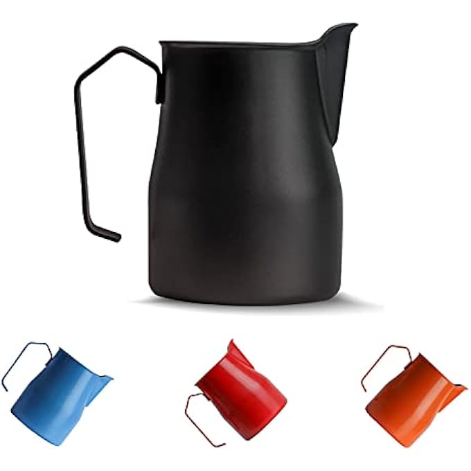 Unity Milk Frothing Pitcher 19 Oz550 Ml Stainless Steel Black Espresso Coffee Steaming Pitcher Milk Jug Coffee Mug Frother For Espresso Machine Latte Art Cappuccino Maker - Image 2