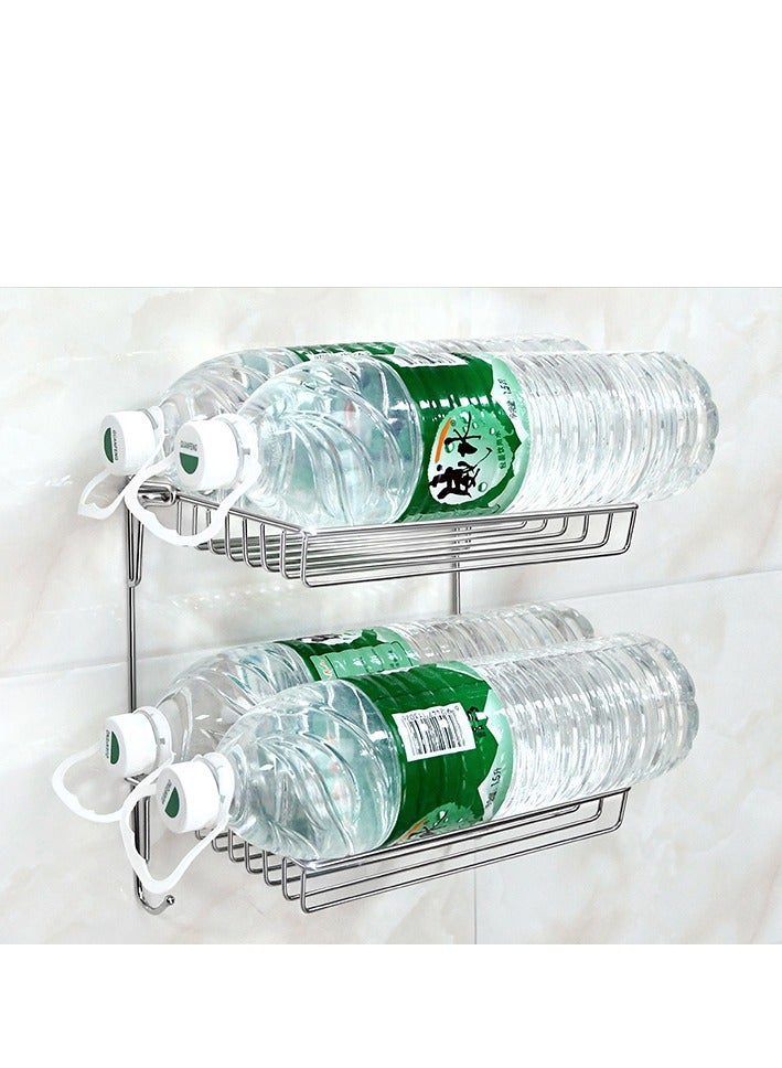 No Drilling Adhesive Shower Shelves,Stainless Steel Bathroom Kitchen Organizers, Wall Mount Corner Shower Caddy for Bathroom Kitchen Storage - Image 5